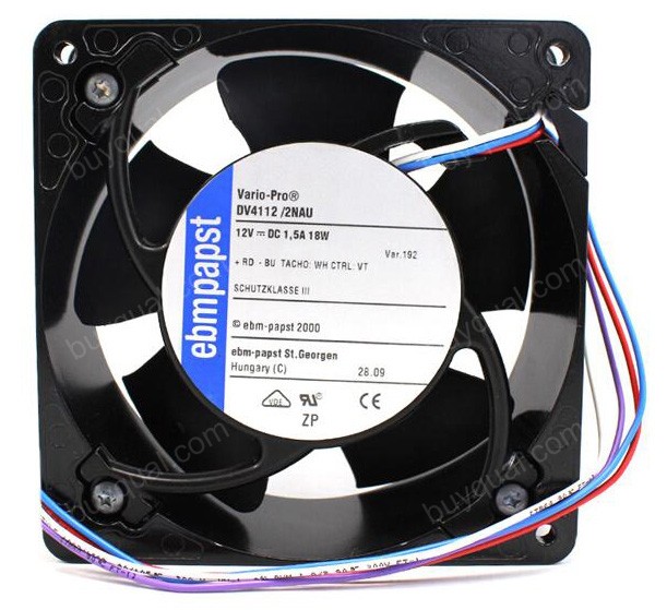Ebmpapst DV4112/2NAU 12V 1.5A 18W 4 wires Cooling Fan