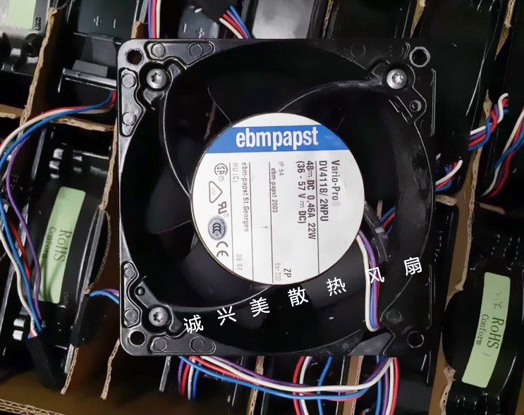 Ebmpapst DV4118/2NPU 48V 0.46A 22W 4 wires Cooling Fan