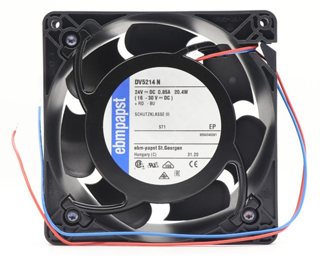 Ebmpapst DV5214N 24V 0.85A 20.4W 2wires Cooling Fan