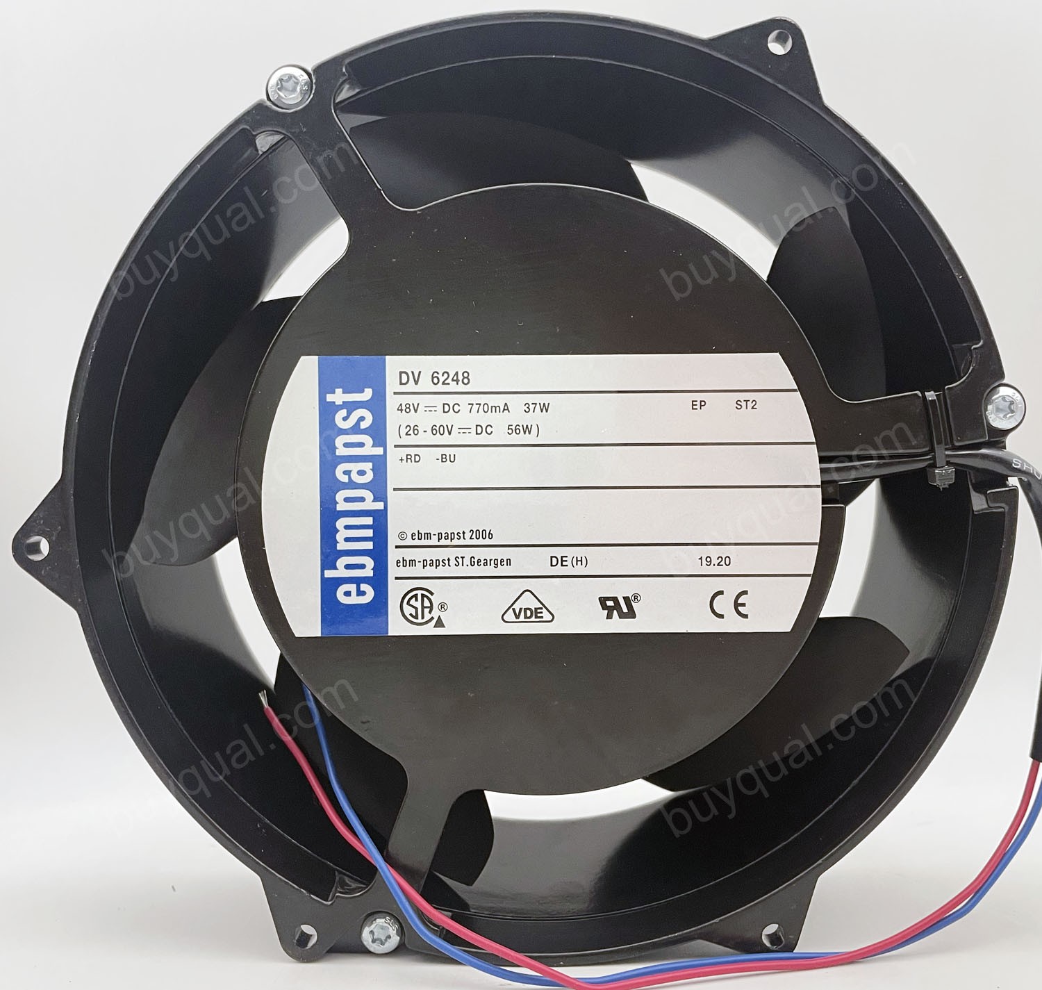 Ebmpapst DV6248 48V 770mA 37W 2wires Cooling Fan