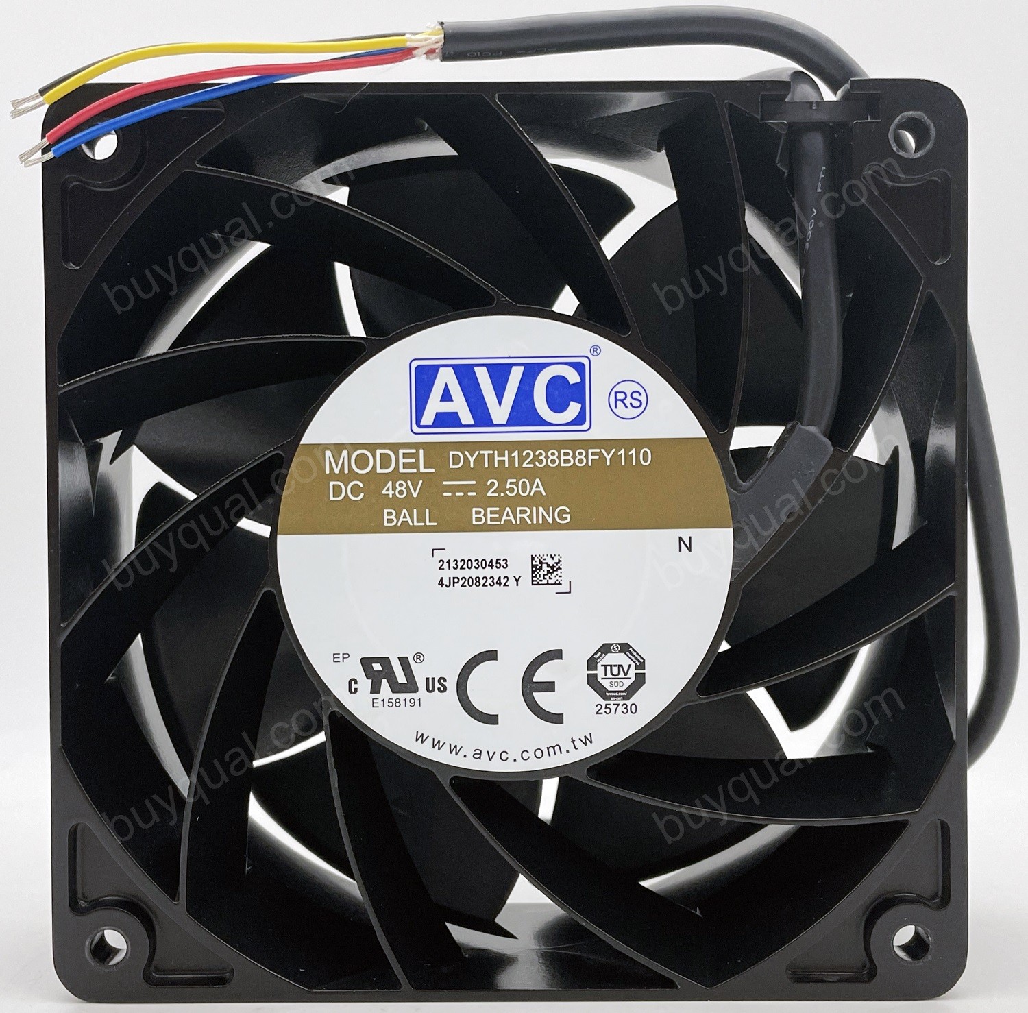 AVC DYTH1238B8FY110 48V 2.50A 4wires Cooling Fan - New