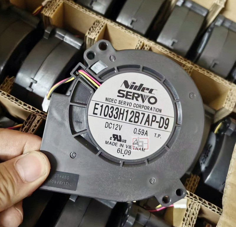 SERVO E1033H12B7AP-D9 12V 0.59A 3wires Cooling Fan - Original New