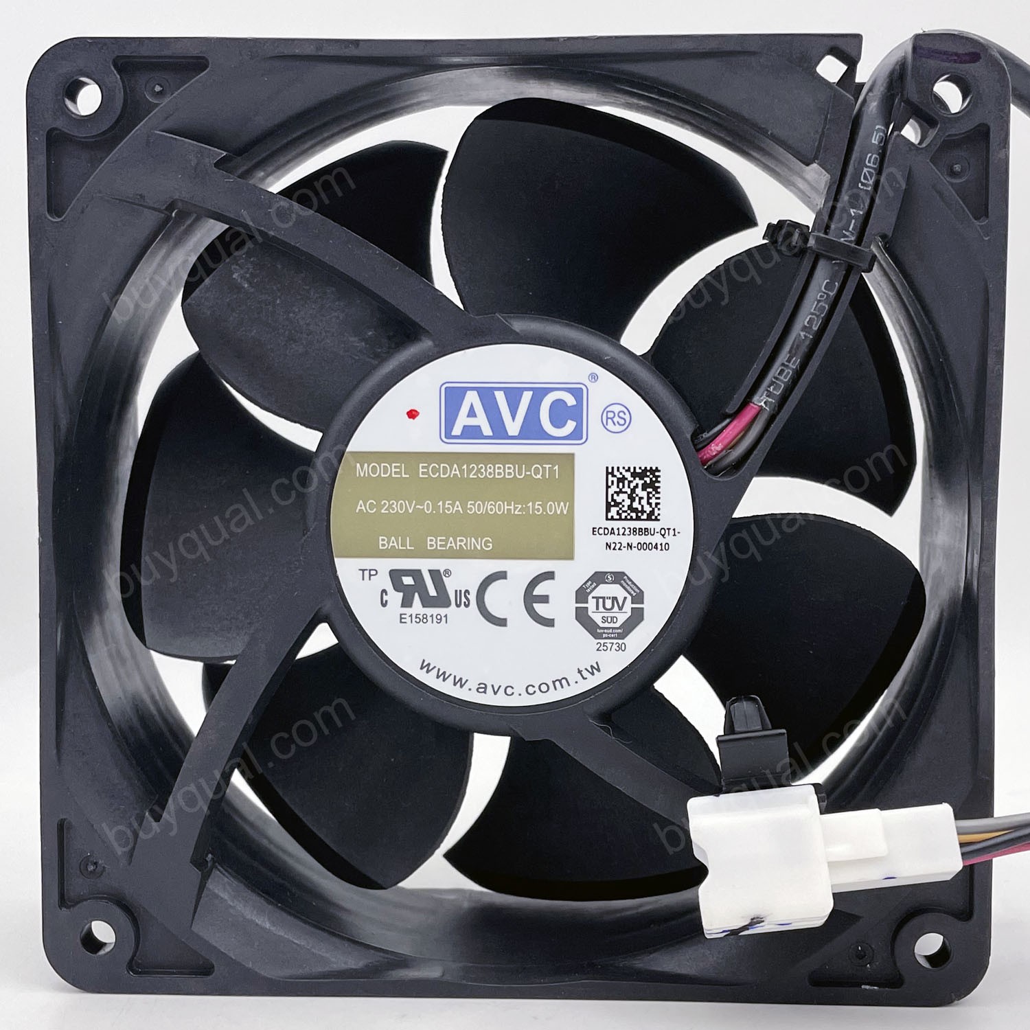 AVC ECDA1238BBU-QT1 ECDA1238BBUQT1 230V 0.15A 15W 4wires Cooling Fan 