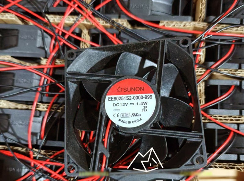 Sunon EE80251S2-0000-999 12V 1.4W 2wires Cooling Fan