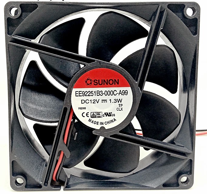 SUNON EE92251B3-000C-A99 12V 1.3W 2wires Cooling Fan