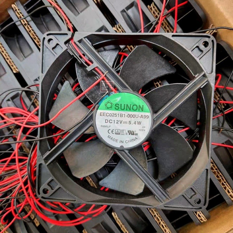 SUNON EEC0251B1-000U-A99 12V 5.4W 2wires Cooling Fan