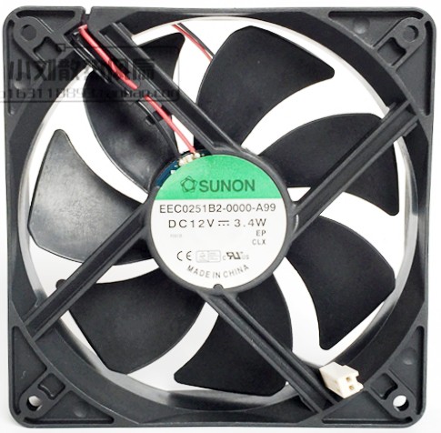 SUNON EEC0251B2-0000-A99 12V 3.4W 2wires Cooling Fan