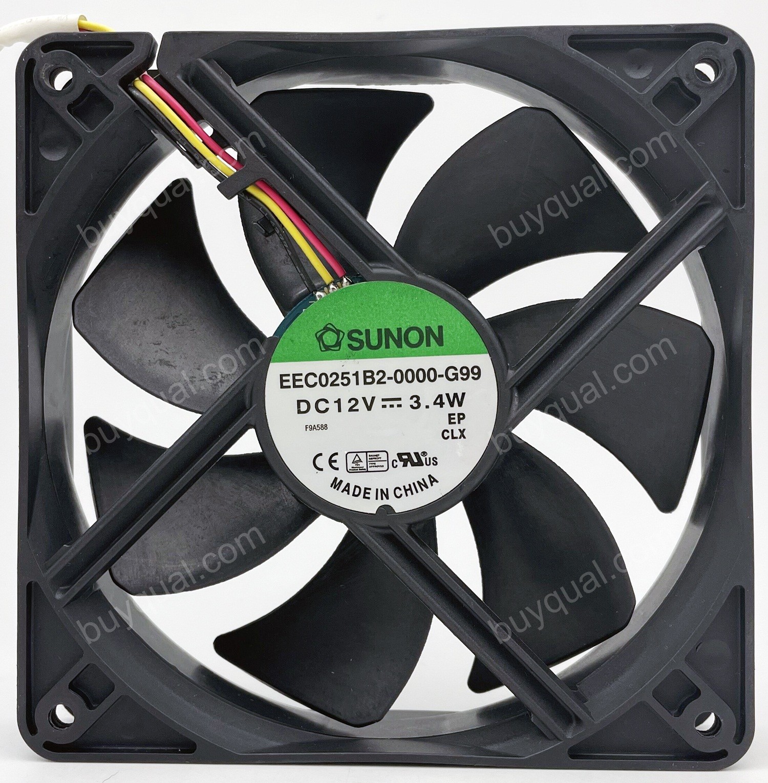 SUNON EEC0251B2-0000-G99 12V 3.4W 3wires Cooling Fan