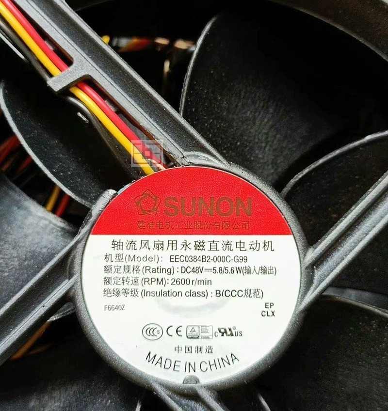 Sunon EEC0384B2-000C-G99 48V 5.8/5.6W 3wires Cooling Fan 
