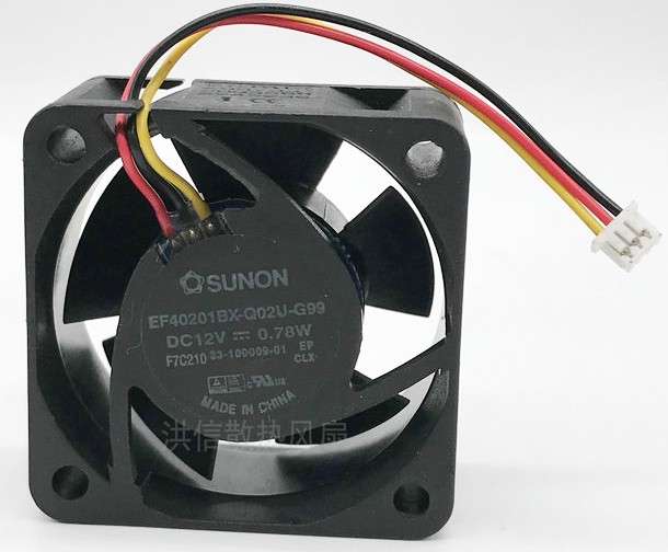 SUNON EF40201BX-Q02U-G99 12V 0.78W 3wires Cooling Fan 
