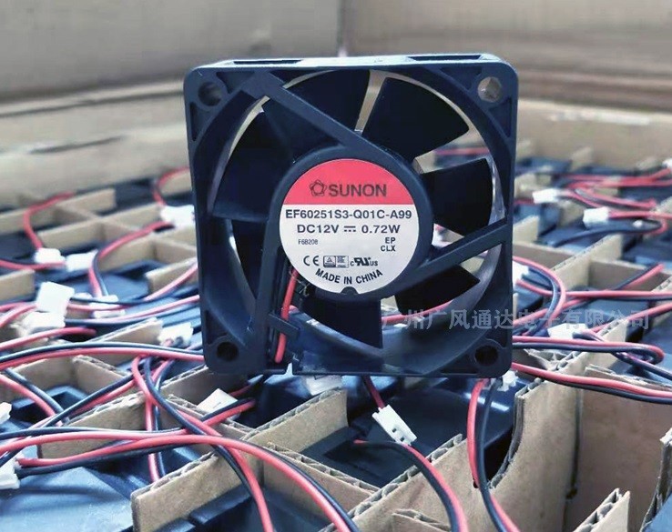 SUNON EF60251S3-Q01C-A99 12V 0.72W 2wires Cooling Fan
