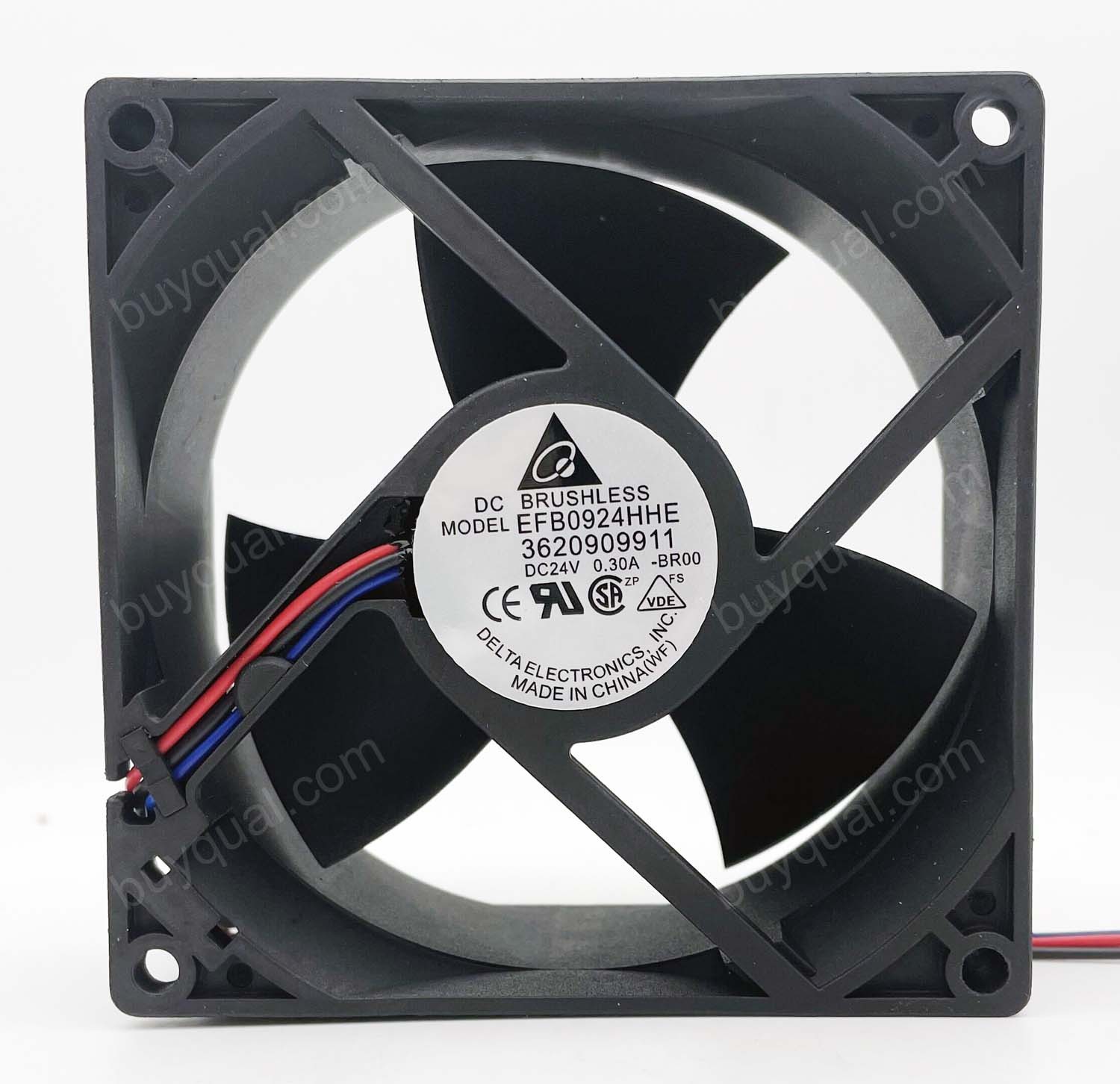 DELTA EFB0924HHE EFB0924HHE-BR00 24V 0.3A 3wires Cooling Fan