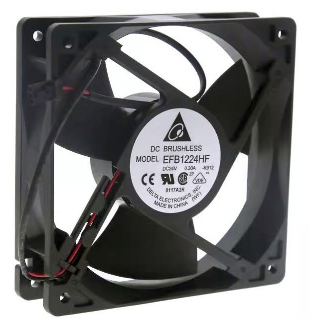 DELTA EFB1224HF 24V 0.30A 2wires Cooling Fan