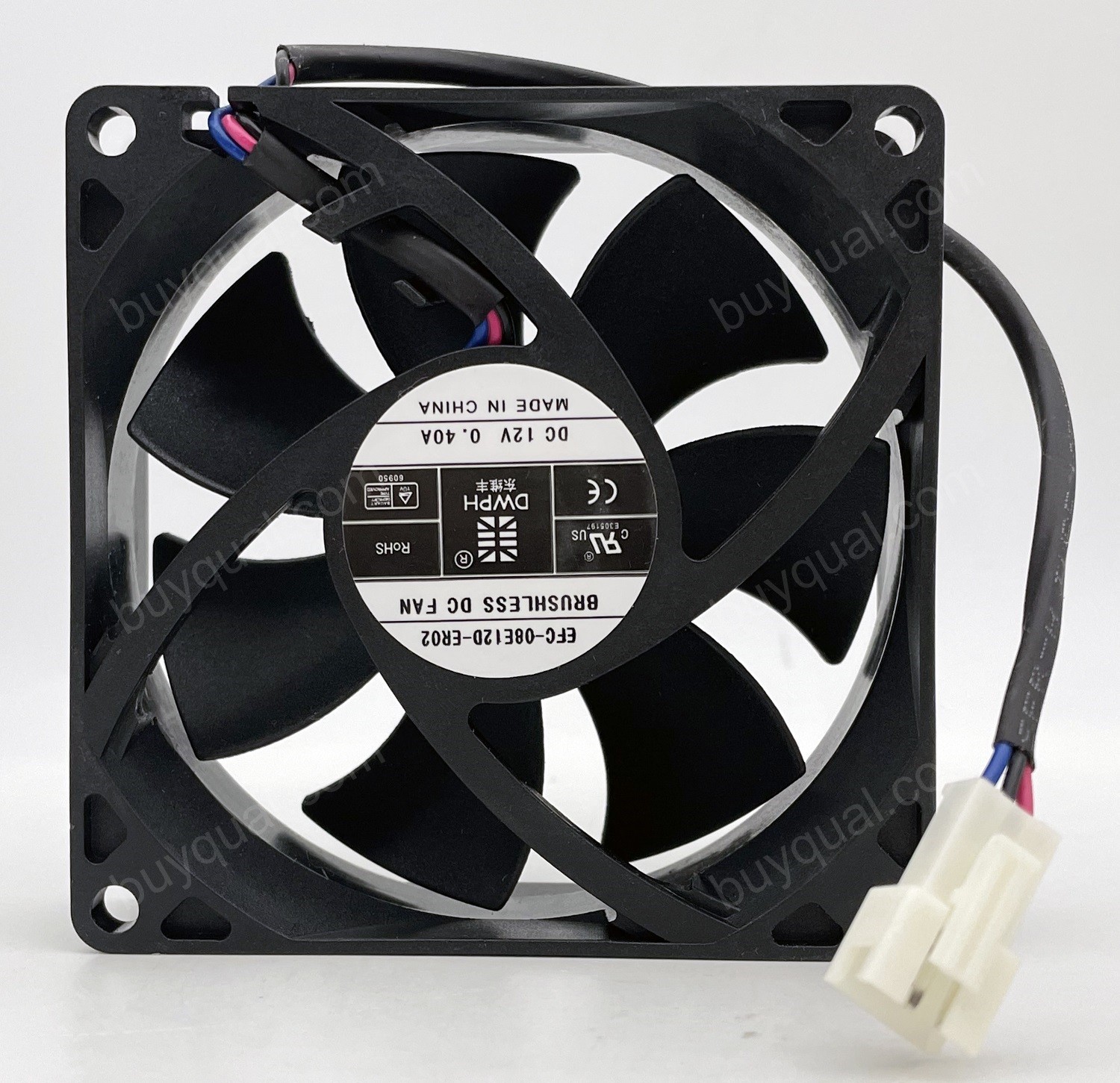 DWPH EFC-08E12D-ER02 12V 0.4A 3.24W 3wires Cooling Fan