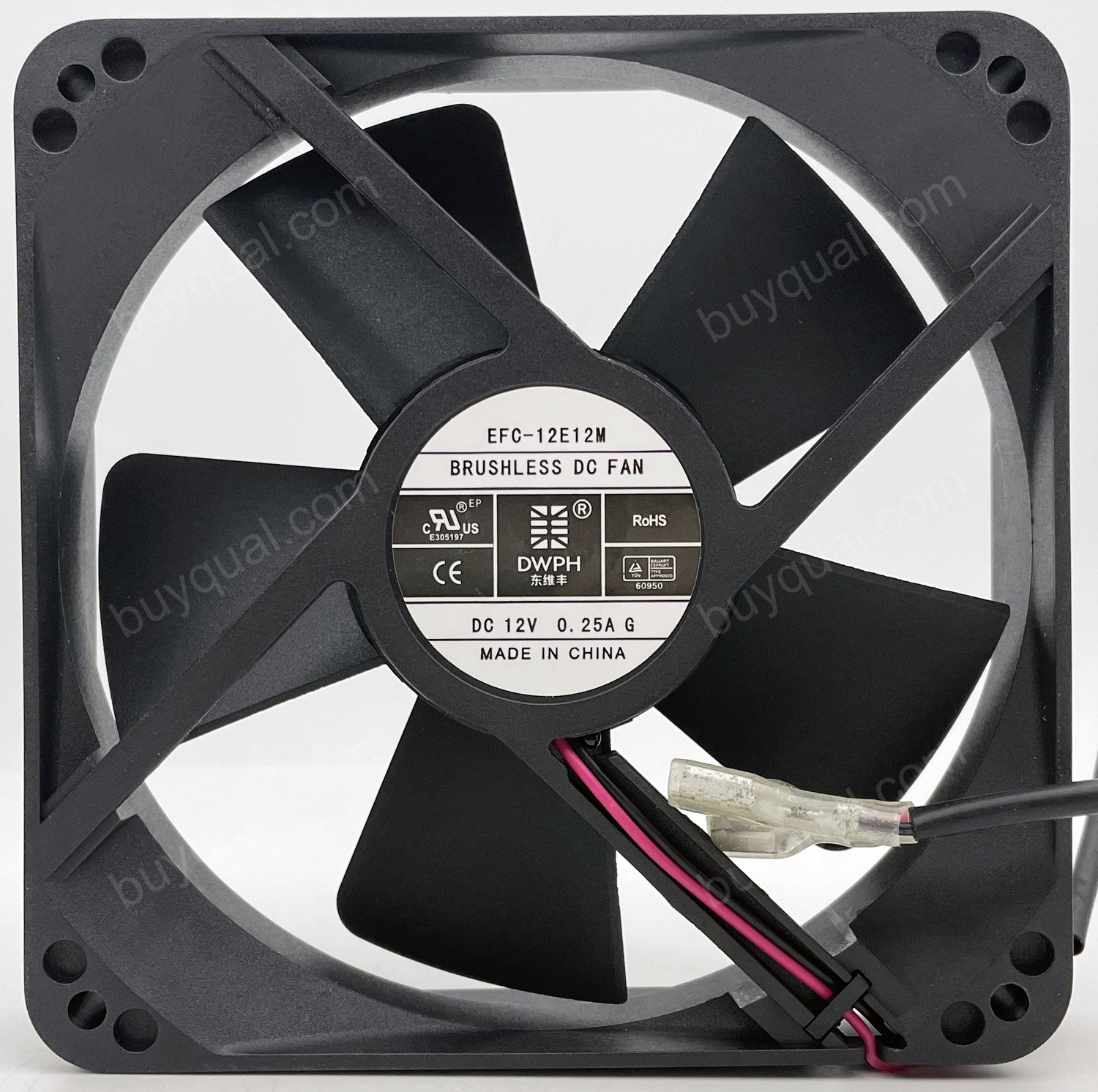DWPH EFC-12E12M 12V 0.25A 2wires Cooling Fan