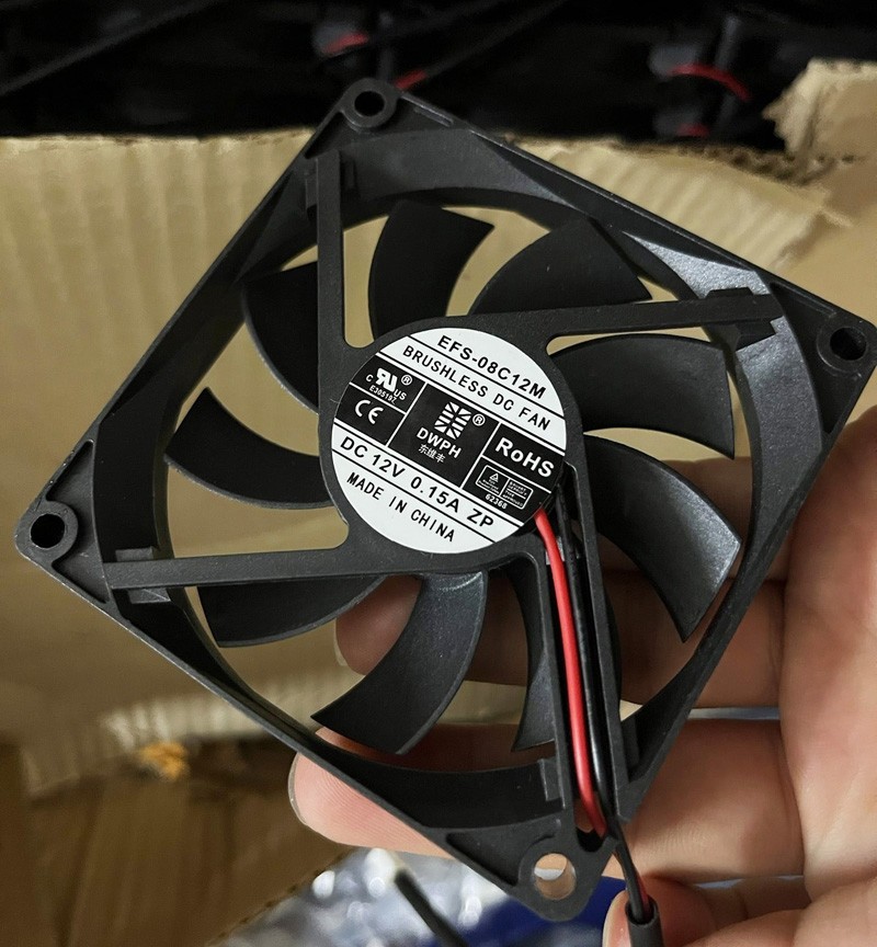 DWPH EFS-08C12M 12V 0.15A 2wires Cooling Fan