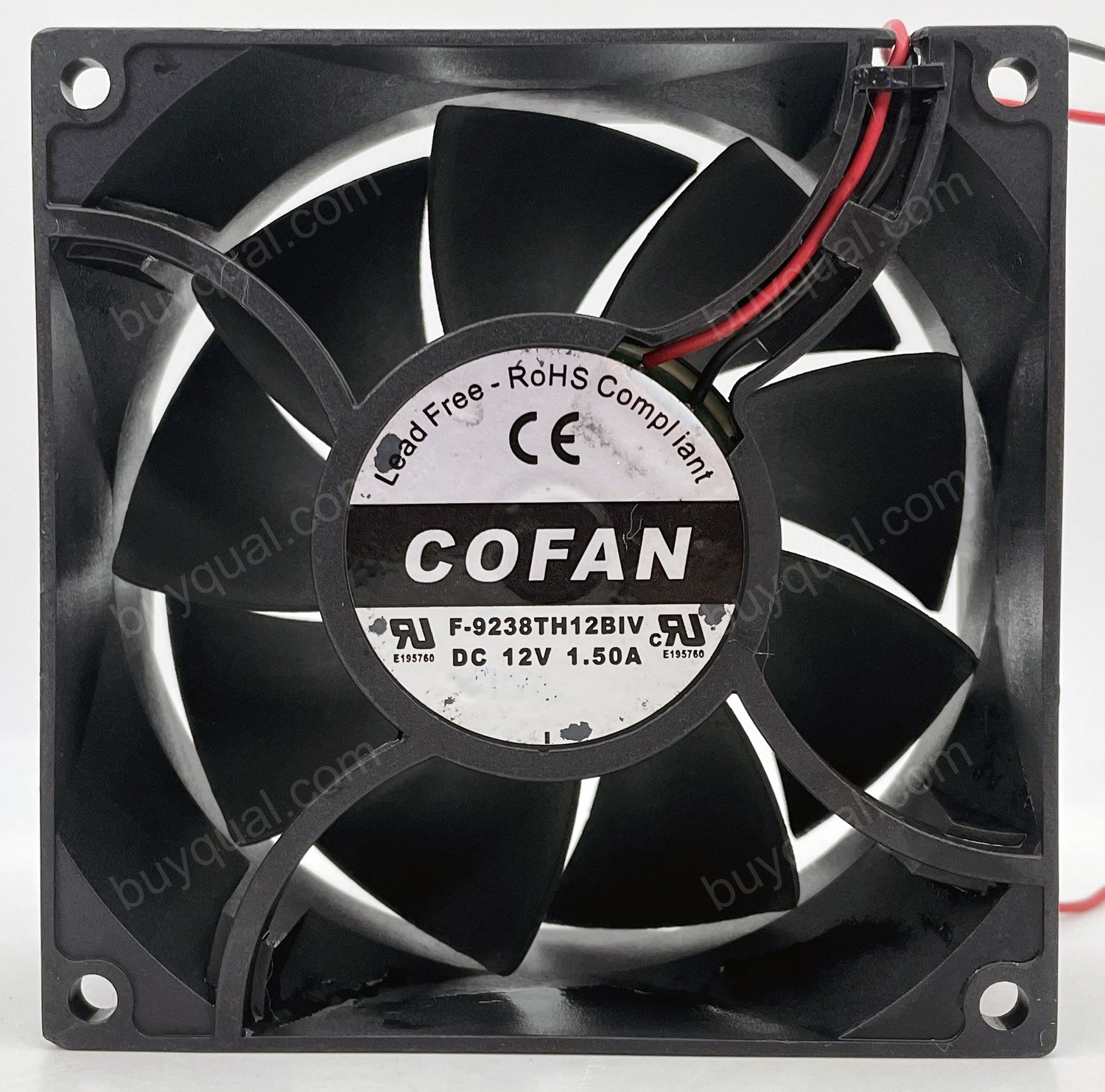 COFAN F-9238TH12BIV 12V 1.5A 2wires Cooling Fan