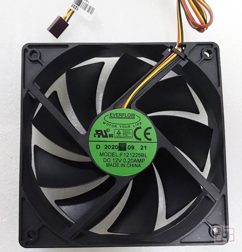 EVERFLOW F121225BL 12V 0.20A 3wires Cooling Fan