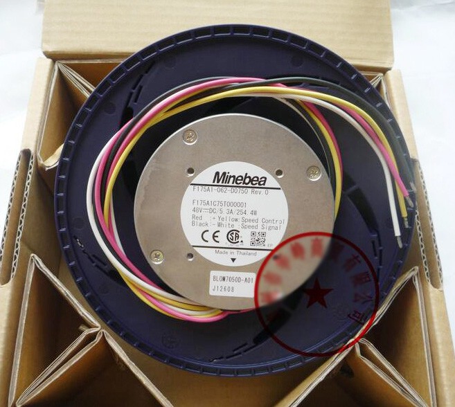 Minebea F175A1-062-D0750 48V 5.3A 254.4W 4wires Cooling Fan