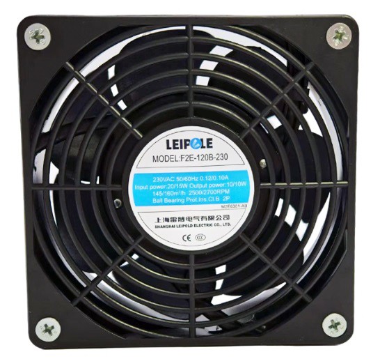 LEIPOLE F2E-120B-230 230V 0.12/0.10A 19/14W 2 wires Cooling Fan