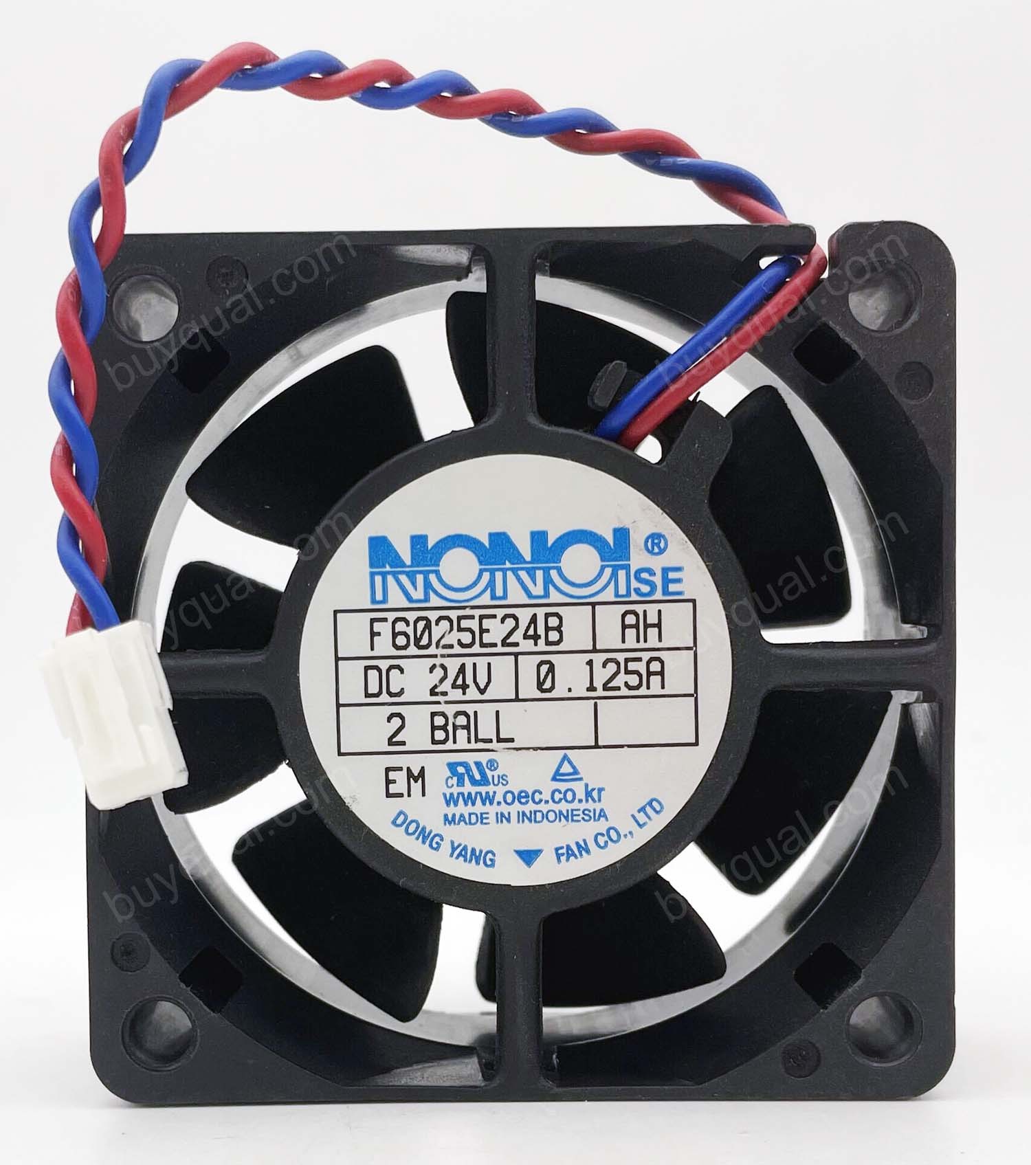 NONOISE F6025E24B F6025E24BAH 24V 0.125A 2wires Cooling Fan