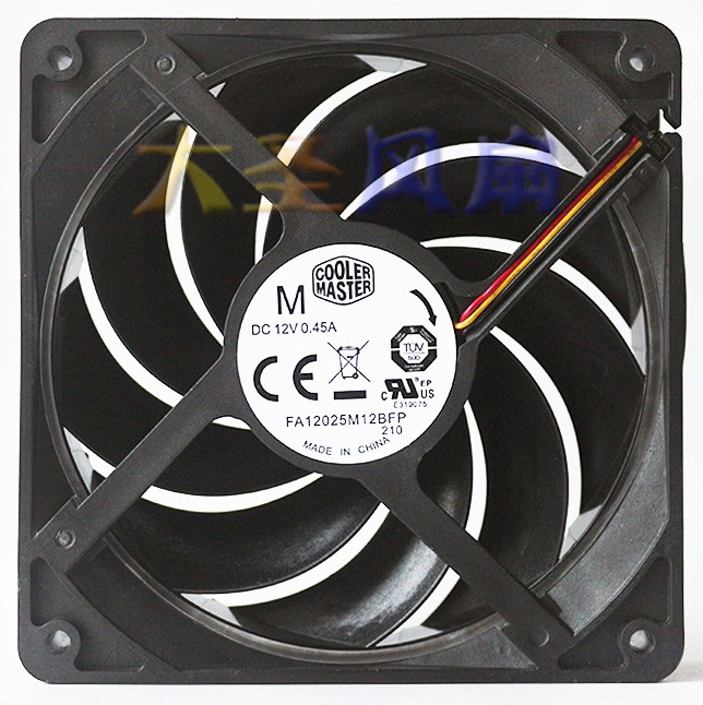 COOLER MASTER FA12025M12BFP 12V 0.45A 3wires Cooling Fan 