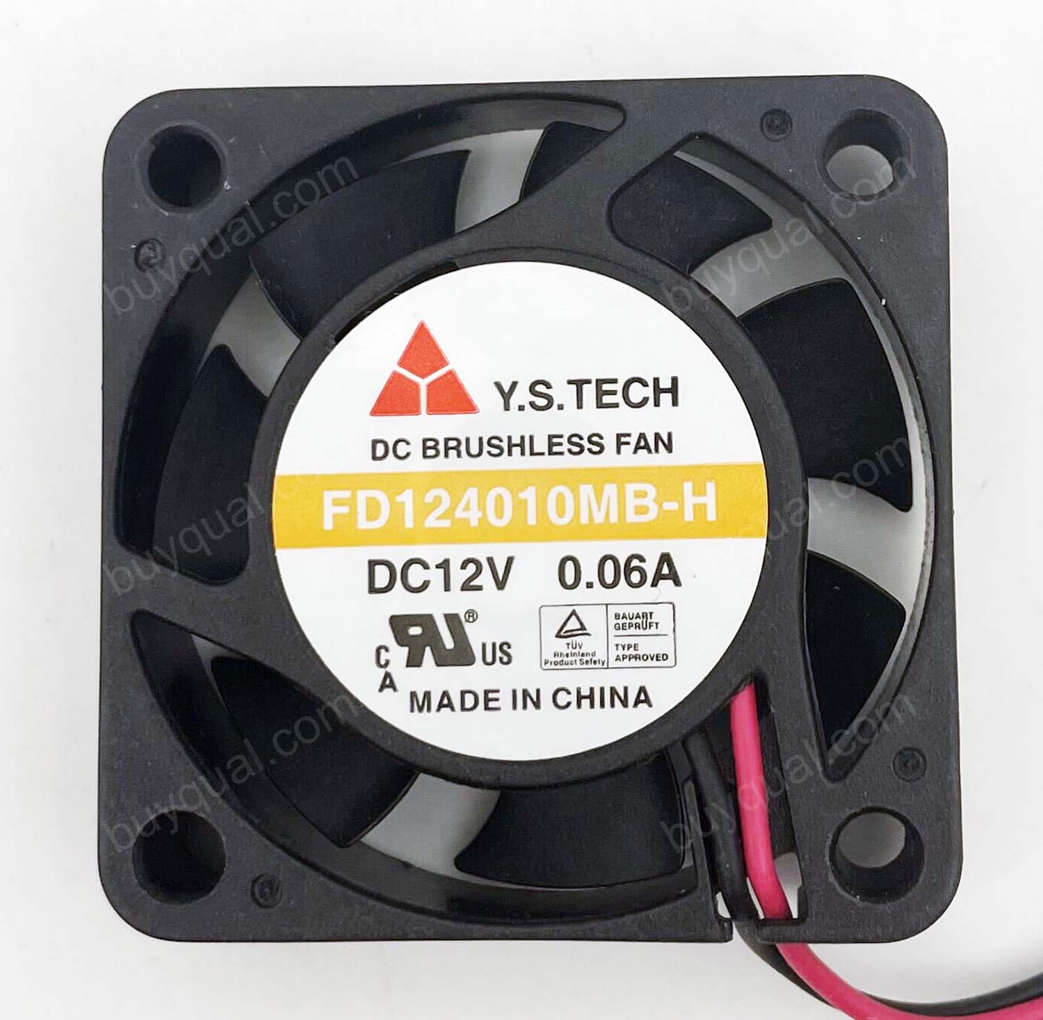 Y.S.TECH FD124010MB-H 12V 0.06A 2wires Cooling Fan