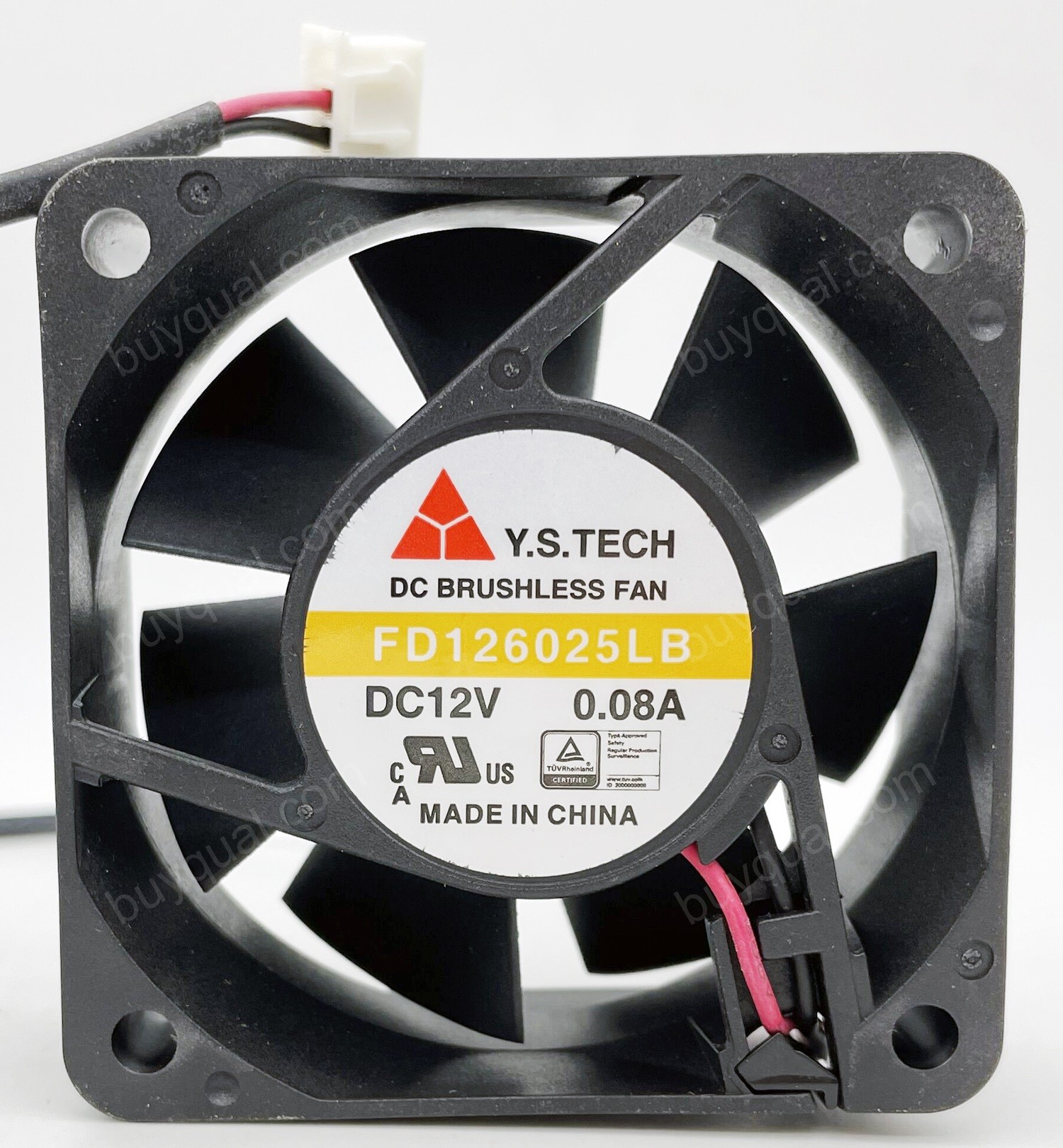 Y.S.TECH NFD1260253B-2N FD126025LB 12V 0.96W 2wires Cooling Fan