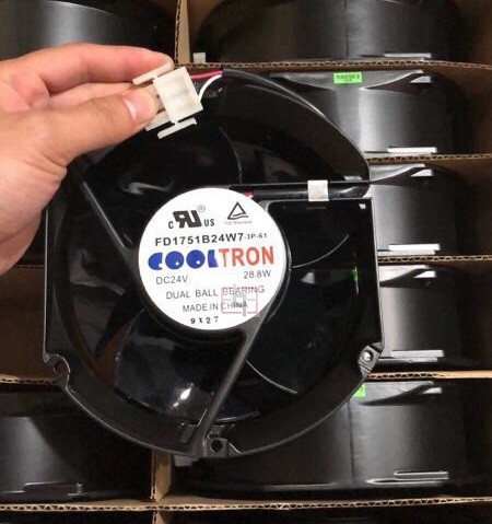 COOLTRON FD1751B24W7-3P-61 24V  28.8W 3wires Cooling Fan