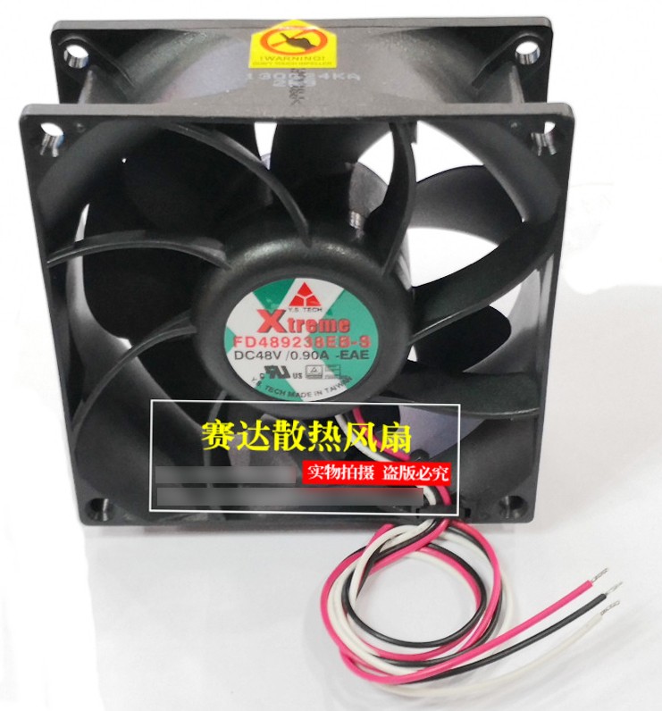 Y.S.TECH FD489238EB-S 48V 0.90A 2wires Cooling Fan