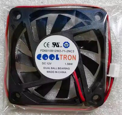 COOLTRON FD6010B12W2-71-2NC3 12V 1.56W 2wires Cooling Fan