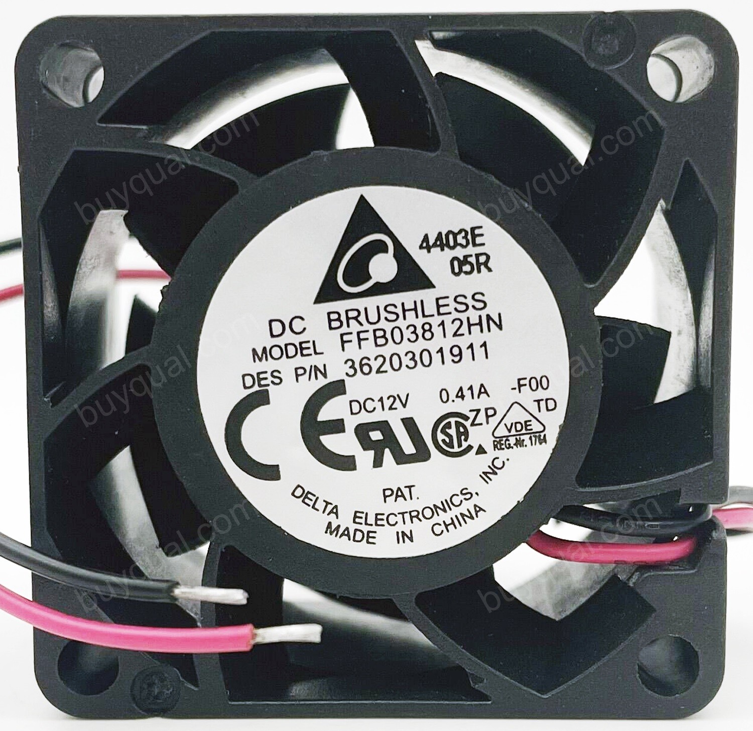 DELTA FFB03812HN -F00 12V 0.41A 3wires 2wires Cooling Fan