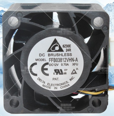 DELTA FFB03812VHN-A 12V 0.70A 4 wires Cooling Fan