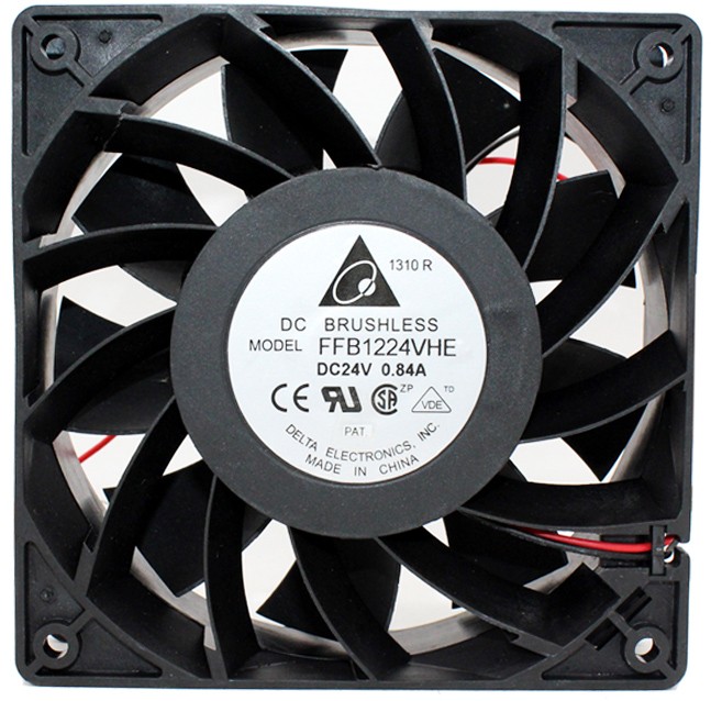 DELTA FFB1224VHE 24V 0.84A 2wires Cooling Fan