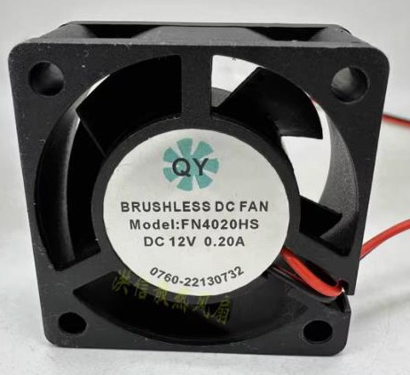 QY FN4020HS 12V 0.20A 2wires Cooling Fan 