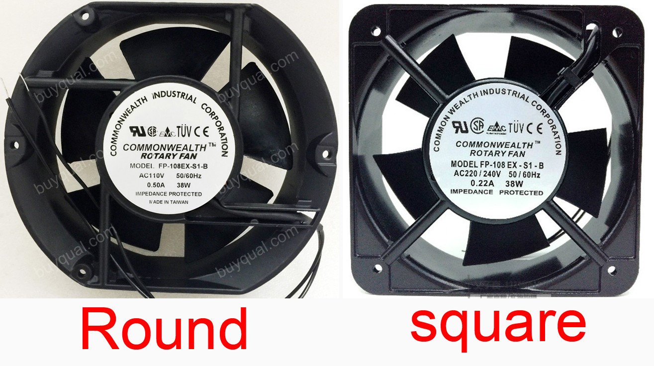 COMMONWEALTH FP-108EX-S1-B 220/240V 380V 110V Cooling Fan