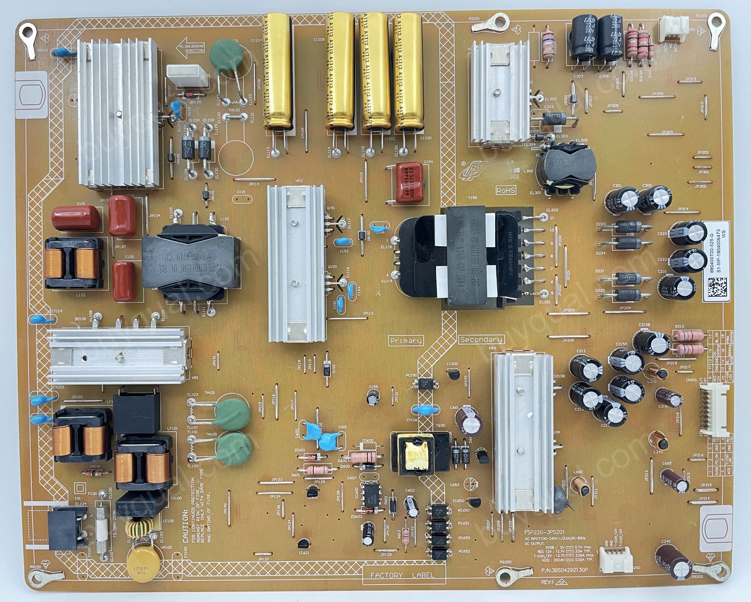 Sony FSP220-3PSZ01 3BS0429213GP 1-897-216-11 Power Supply for KD-70X690E