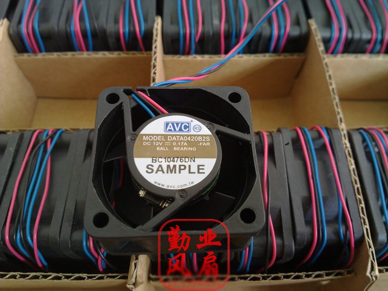 AVC DATA0420B2S 12V 0.17A 3wires Cooling Fan