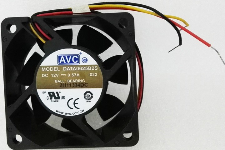 AVC DATA0625B2S 12V 0.57A 3wires cooling fan