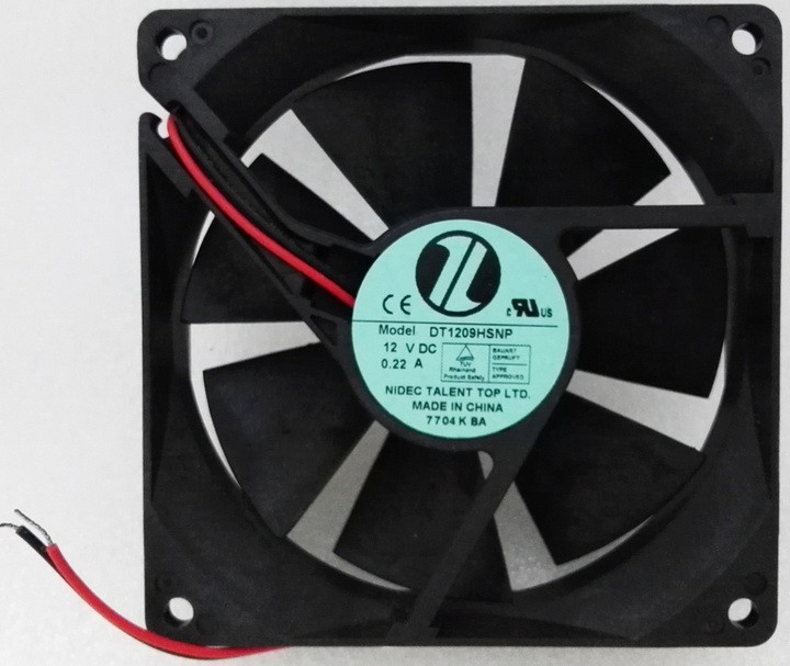 Nidec DT1209HSNP 12V 0.22A 2.64W 2wires Cooling Fan