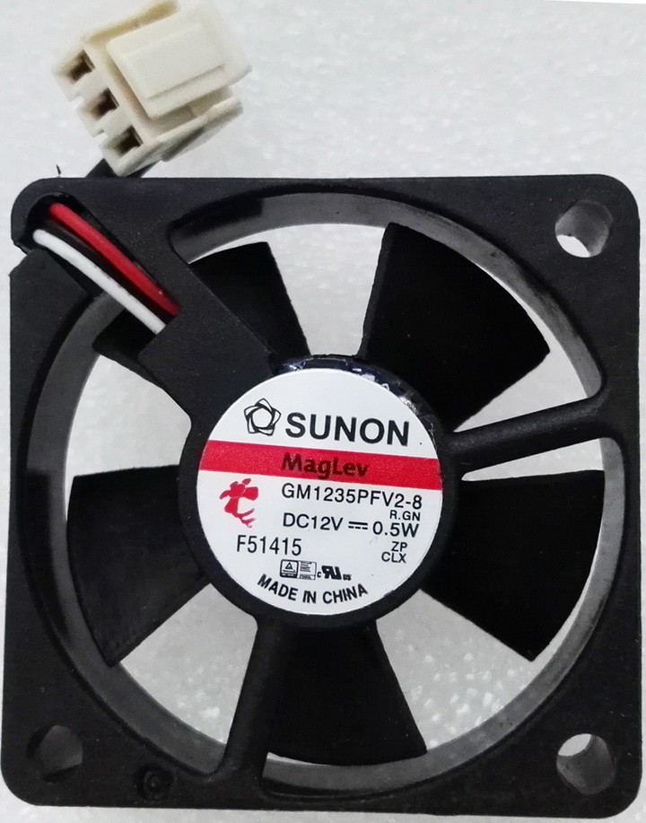 SUNON GM1235PFV2-8 R.GN 12V 0.5W 3wires Cooling Fan