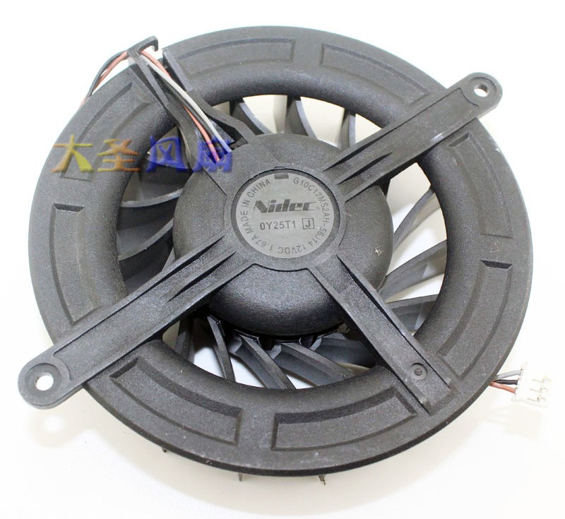 Nidec G10C12MS2AH-56J14 12V 1.67A 3wires Cooling Fan
