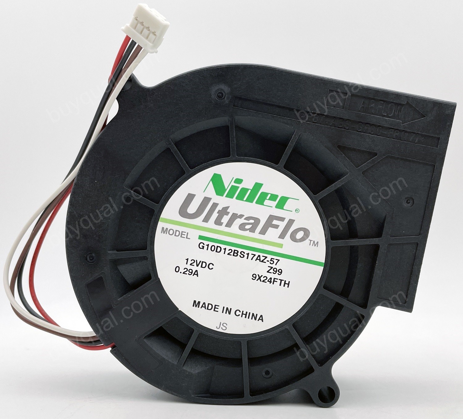 Nidec G10D12BS17AZ-57 12V 0.29A 4wires Cooling Fan 