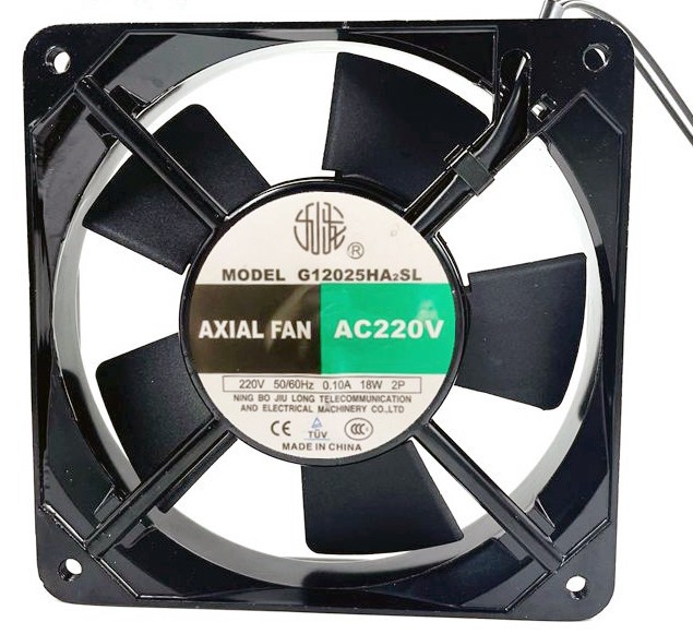 Jiu Long G12025HA2SL 220V 8.5W 2wires Cooling Fan