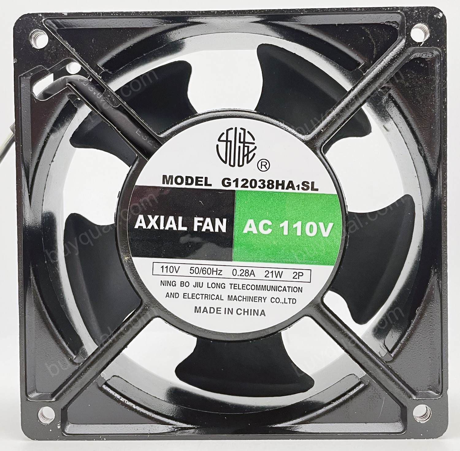 JIU LONG G12038HA1SL 110V 0.28A 21W Cooling Fan