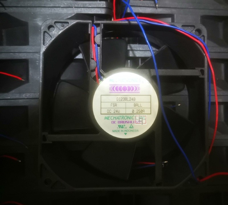 MECHATRONICS G1238L24B 24V 0.25A 2wires Cooling Fan 