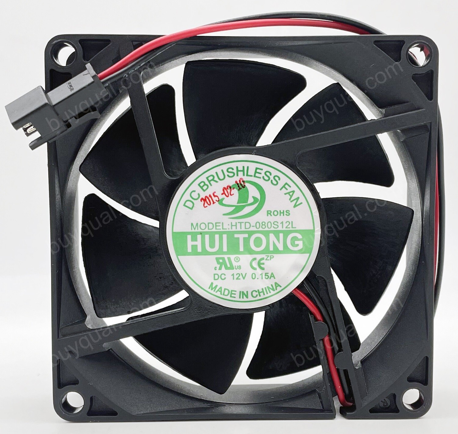 HUI TONG HTD-080S12L 12V 0.15A 2wires Cooling Fan