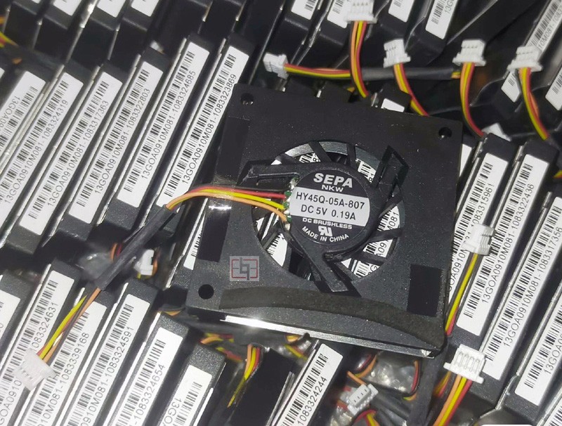 SEPA HY45Q-05A-807 5V 0.19A 4wires Cooling Fan 