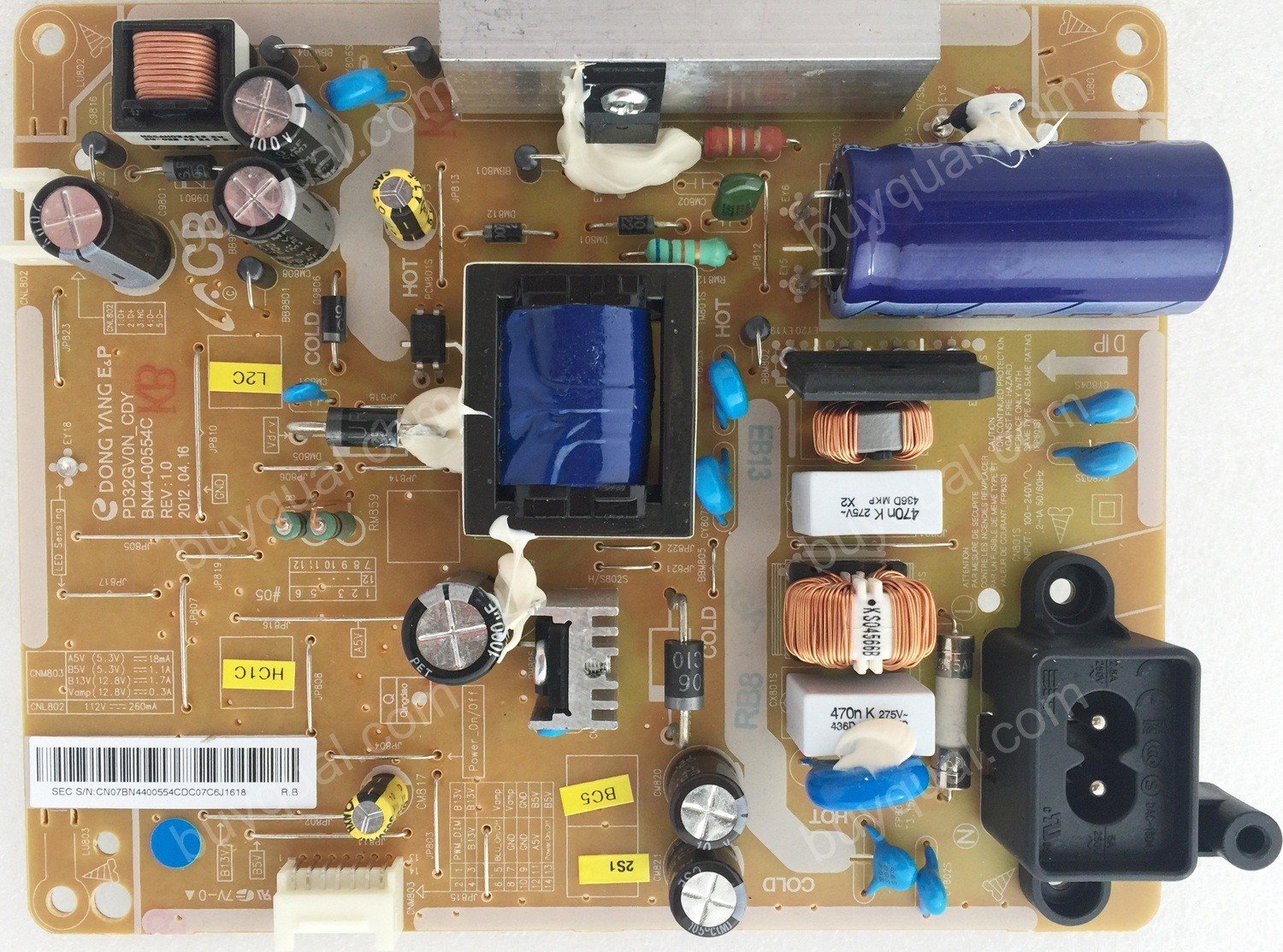 Samsung BN44-00554C PD32GVON_CDY BN4400554C Power Supply Board
