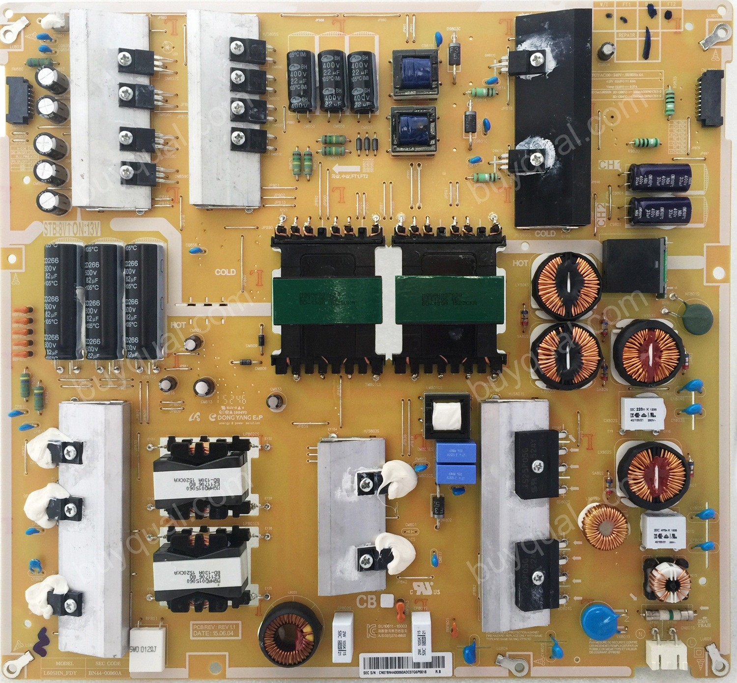 Samsung BN44-00860A L60SHN_FDY BN4400860A Power Supply / LED Board for UN60JS7000FXZA UN60JS700DFXZA UN60JS8000FXZA - Original New